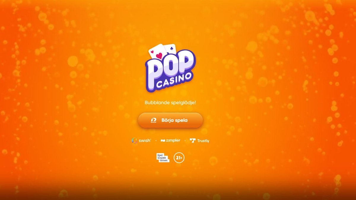 Pop Casino casino lobby screenshot