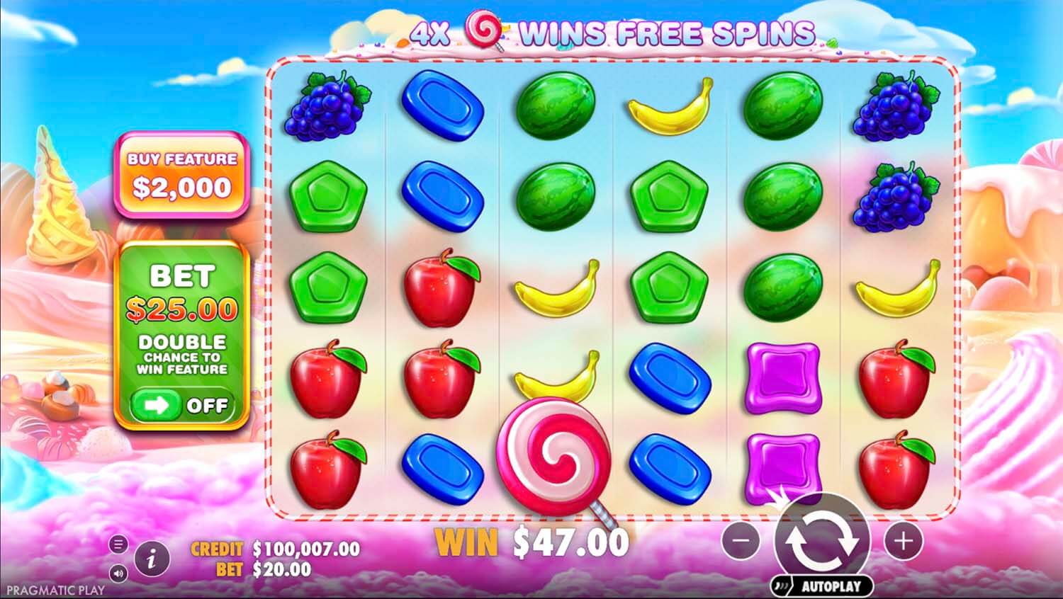 Sweet Bonanza slot screenshot